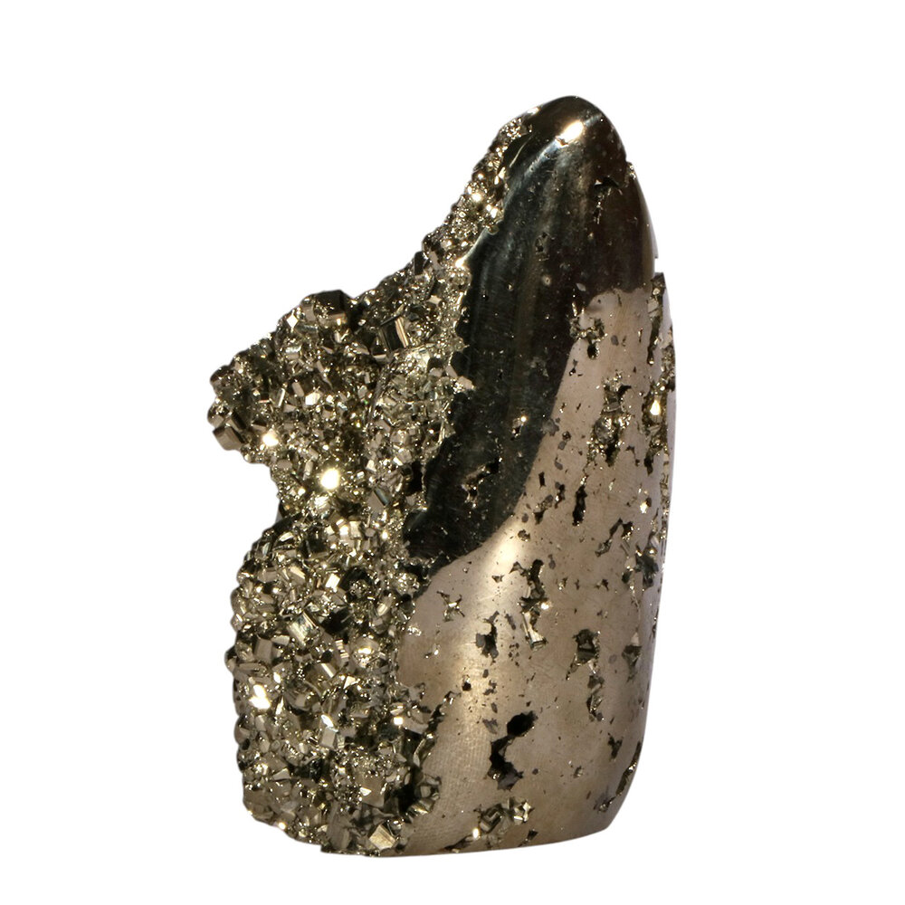 Pyriet A-kwaliteit sculptuur 7,9 x 4,9 x 4,6 cm | 314 gram Pyriet A-kwaliteit sculptuur 7,9 x 4,9 x 4,6 cm | 314 gram