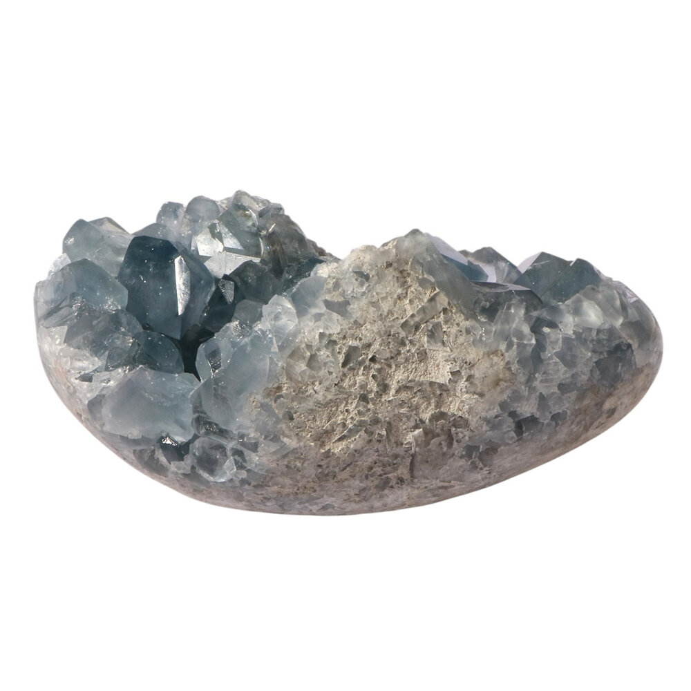 Celestien A-kwaliteit edelsteen ei 13,6 x 8,5 x 6,3 cm | 1457 gram Celestien A-kwaliteit edelsteen ei 13,6 x 8,5 x 6,3 cm | 1457 gram