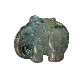 Labradoriet olifant | 3,1 x 2,6 x 1 cm Labradoriet olifant | 3,1 x 2,6 x 1 cm