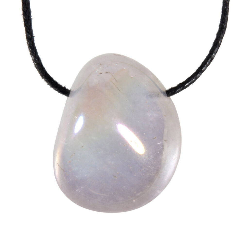 Amethist angel aura hanger getrommeld doorboord Amethist angel aura hanger getrommeld doorboord