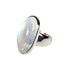Zilveren ring maansteen (regenboog) maat 17 1/2 | ovaal 2,7 x 1,3 cm Zilveren ring maansteen (regenboog) maat 17 1/2 | ovaal 2,7 x 1,3 cm