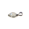 Zilveren hanger maansteen (regenboog) | druppel 1,4 x 1,4 cm