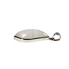 Zilveren hanger maansteen (regenboog) | freeform 2,8 x 1,1 cm