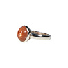 Zilveren ring zonnesteen maat 19 | ovaal 1 x 0,8 cm Zilveren ring zonnesteen maat 19 | ovaal 1 x 0,8 cm