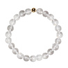 Bergkristal armband met 14k gouden kraal | 8 mm Bergkristal armband met 14k gouden kraal | 8 mm