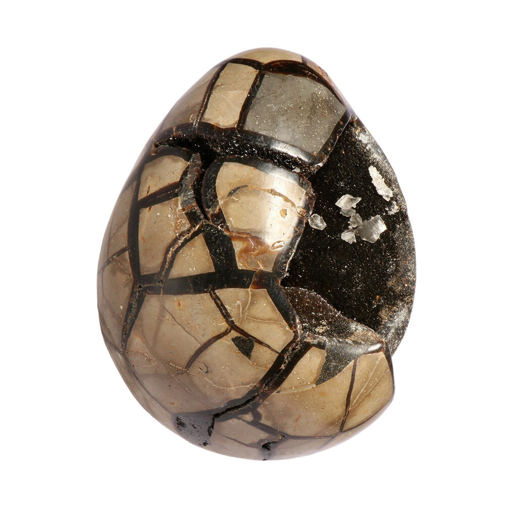 Septarie edelsteen ei A-kwaliteit met deksel 11,4 x 9,6 cm | 1539 gram Septarie edelsteen ei A-kwaliteit met deksel 11,4 x 9,6 cm | 1539 gram