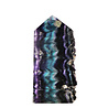 Fluoriet (multi) cluster obelisk geslepen 11 - 12,5 cm