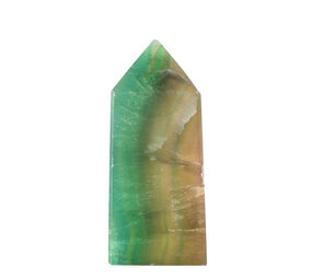 Fluoriet (multi) obelisk 8,5 - 9,5 cm Fluoriet (multi) obelisk 8,5 - 9,5 cm