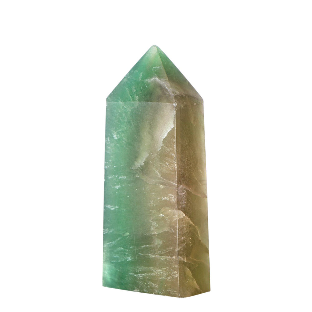 Fluoriet (multi) obelisk 8,5 - 9,5 cm Fluoriet (multi) obelisk 8,5 - 9,5 cm