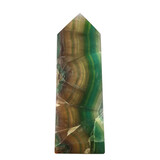 Fluoriet (multi) obelisk 14 - 15,5 cm