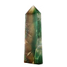 Fluoriet (multi) obelisk 14 - 15,5 cm Fluoriet (multi) obelisk 14 - 15,5 cm