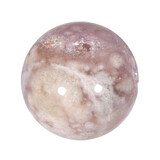 Amethist (roze) met bloemagaat bol 50 - 55 mm