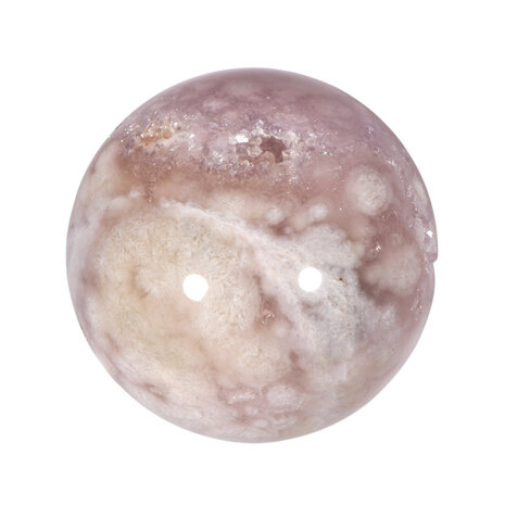 Amethist (roze) met bloemagaat bol 50 - 55 mm Amethist (roze) met bloemagaat bol 50 - 55 mm