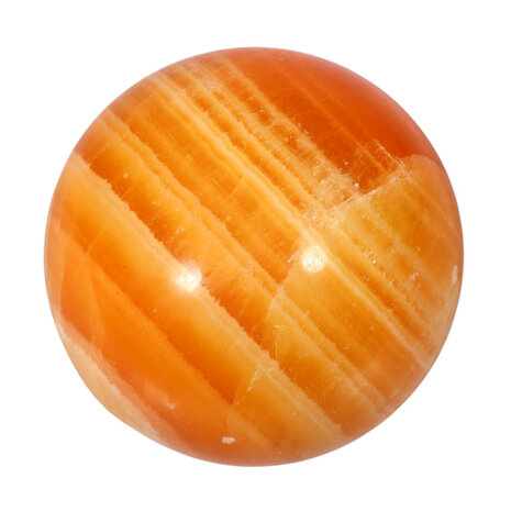 Calciet (oranje) bol 78 mm | 739 gram Calciet (oranje) bol 78 mm | 739 gram