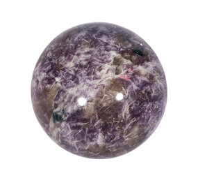 Lepidoliet met roze toermalijn (unicorn stone) bol 60 - 65 mm Lepidoliet met roze toermalijn (unicorn stone) bol 60 - 65 mm