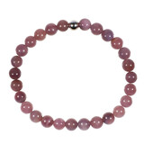Saffier (roze) armband 18 cm | 6 - 7 mm kralen Saffier (roze) armband 18 cm | 6 - 7 mm kralen