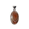 Zilveren hanger agaat (Botswana) | ovaal 2,5 x 1,5 cm Zilveren hanger agaat (Botswana) | ovaal 2,5 x 1,5 cm