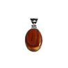 Zilveren hanger agaat (Botswana) | ovaal 1,9 x 1,4 cm Zilveren hanger agaat (Botswana) | ovaal 1,9 x 1,4 cm