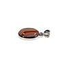Zilveren hanger agaat (Botswana) | ovaal 1,6 x 1,2 cm Zilveren hanger agaat (Botswana) | ovaal 1,6 x 1,2 cm