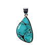 Zilveren hanger turkoois | druppel 3 x 1,8 cm Zilveren hanger turkoois | druppel 3 x 1,8 cm