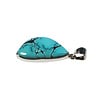 Zilveren hanger turkoois | druppel 3 x 1,8 cm Zilveren hanger turkoois | druppel 3 x 1,8 cm