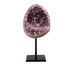 Amethist cluster op standaard 13 x 10,5 x 9,7 cm | 1300 gram Amethist cluster op standaard 13 x 10,5 x 9,7 cm | 1300 gram