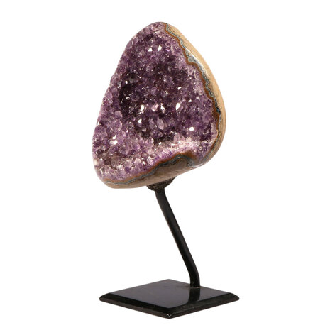 Amethist cluster op standaard 13 x 10,5 x 9,7 cm | 1300 gram Amethist cluster op standaard 13 x 10,5 x 9,7 cm | 1300 gram