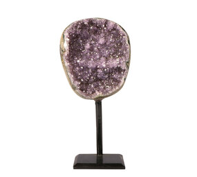 Amethist cluster op standaard 9,5 x 8 x 5,5 cm | 692 gram Amethist cluster op standaard 9,5 x 8 x 5,5 cm | 692 gram