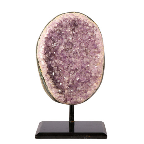 Amethist cluster op standaard 14,5 x 9 x 6,6 cm | 1426 gram Amethist cluster op standaard 14,5 x 9 x 6,6 cm | 1426 gram
