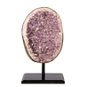 Amethist cluster op standaard 14,5 x 9 x 6,6 cm | 1426 gram Amethist cluster op standaard 14,5 x 9 x 6,6 cm | 1426 gram