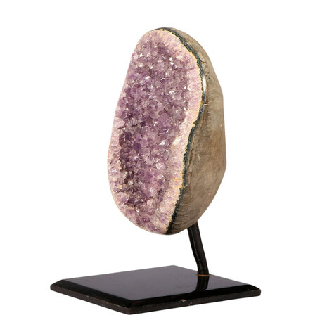 Amethist cluster op standaard 14,5 x 9 x 6,6 cm | 1426 gram Amethist cluster op standaard 14,5 x 9 x 6,6 cm | 1426 gram