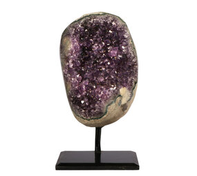 Amethist cluster op standaard 13,1 x 9,4 x 9,7 cm | 2192 gram Amethist cluster op standaard 13,1 x 9,4 x 9,7 cm | 2192 gram