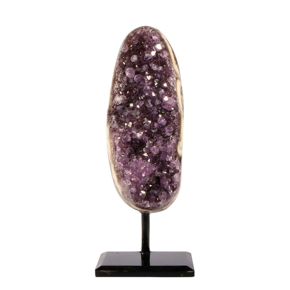 Amethist cluster op standaard 14,5 x 6 x 6,5 cm | 1217 gram Amethist cluster op standaard 14,5 x 6 x 6,5 cm | 1217 gram