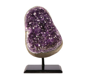Amethist cluster op standaard 13,5 x 10 x 7 cm | 1540 gram Amethist cluster op standaard 13,5 x 10 x 7 cm | 1540 gram