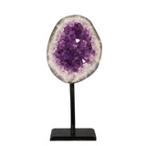 Amethist cluster op standaard 11,2 x 9,1 x 6,6 cm | 1059 gram Amethist cluster op standaard 11,2 x 9,1 x 6,6 cm | 1059 gram