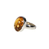 Zilveren ring citrien maat 17 | ovaal 1,5 x 1 cm Zilveren ring citrien maat 17 | ovaal 1,5 x 1 cm