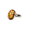 Zilveren ring citrien maat 17 1/2 | ovaal 1,6 x 1,1 cm Zilveren ring citrien maat 17 1/2 | ovaal 1,6 x 1,1 cm