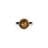 Zilveren ring citrien maat 17 | rond facet 1 cm Zilveren ring citrien maat 17 | rond facet 1 cm