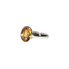 Zilveren ring citrien maat 18 | ovaal facet 1,1 x 0,8 cm Zilveren ring citrien maat 18 | ovaal facet 1,1 x 0,8 cm