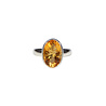 Zilveren ring citrien maat 17 | ovaal facet 1,3 x 0,9 cm Zilveren ring citrien maat 17 | ovaal facet 1,3 x 0,9 cm