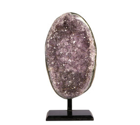 Amethist cluster op standaard 14 x 8 x 6 cm | 1049 gram Amethist cluster op standaard 14 x 8 x 6 cm | 1049 gram