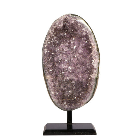 Amethist cluster op standaard 14 x 8 x 6 cm | 1049 gram Amethist cluster op standaard 14 x 8 x 6 cm | 1049 gram