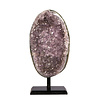 Amethist cluster op standaard 14 x 8 x 6 cm | 1049 gram Amethist cluster op standaard 14 x 8 x 6 cm | 1049 gram