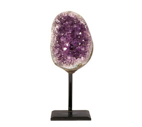 Amethist cluster op standaard 11,5 x 8 x 4,5 cm | 972 gram Amethist cluster op standaard 11,5 x 8 x 4,5 cm | 972 gram