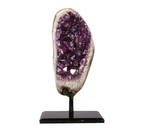 Amethist cluster op standaard 15 x 7,4 x 9,1 cm | 1819 gram Amethist cluster op standaard 15 x 7,4 x 9,1 cm | 1819 gram