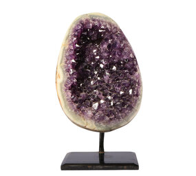 Amethist cluster op standaard 16 x 11,5 x 7,5 cm | 2450 gram Amethist cluster op standaard 16 x 11,5 x 7,5 cm | 2450 gram