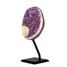 Amethist cluster op standaard 12 x 9 x 6,3 cm | 1187 gram Amethist cluster op standaard 12 x 9 x 6,3 cm | 1187 gram