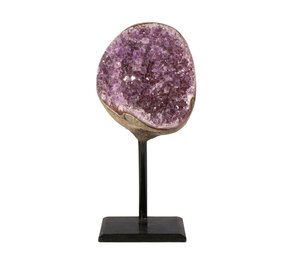 Amethist cluster op standaard 10,5 x 8,5 x 7 cm | 1009 gram Amethist cluster op standaard 10,5 x 8,5 x 7 cm | 1009 gram