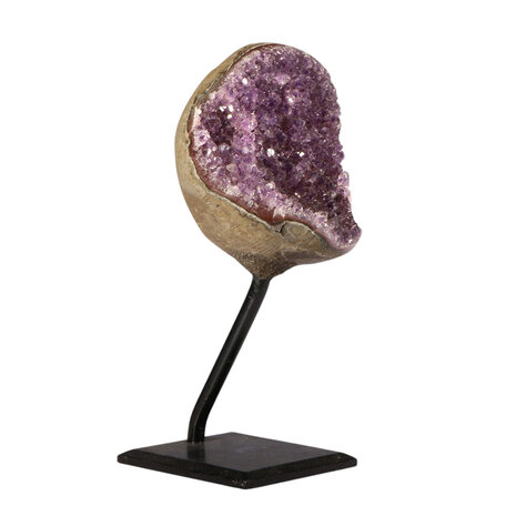 Amethist cluster op standaard 10,5 x 8,5 x 7 cm | 1009 gram Amethist cluster op standaard 10,5 x 8,5 x 7 cm | 1009 gram