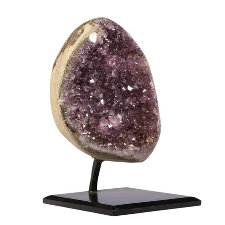 Amethist cluster op standaard 12,5 x 10,5 x 6,5 cm | 1726 gram Amethist cluster op standaard 12,5 x 10,5 x 6,5 cm | 1726 gram